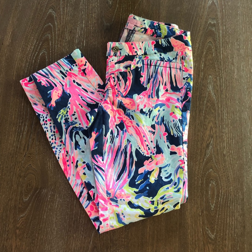 Lilly Pulitzer Kelly Pant Indigo Sunken Treasure
